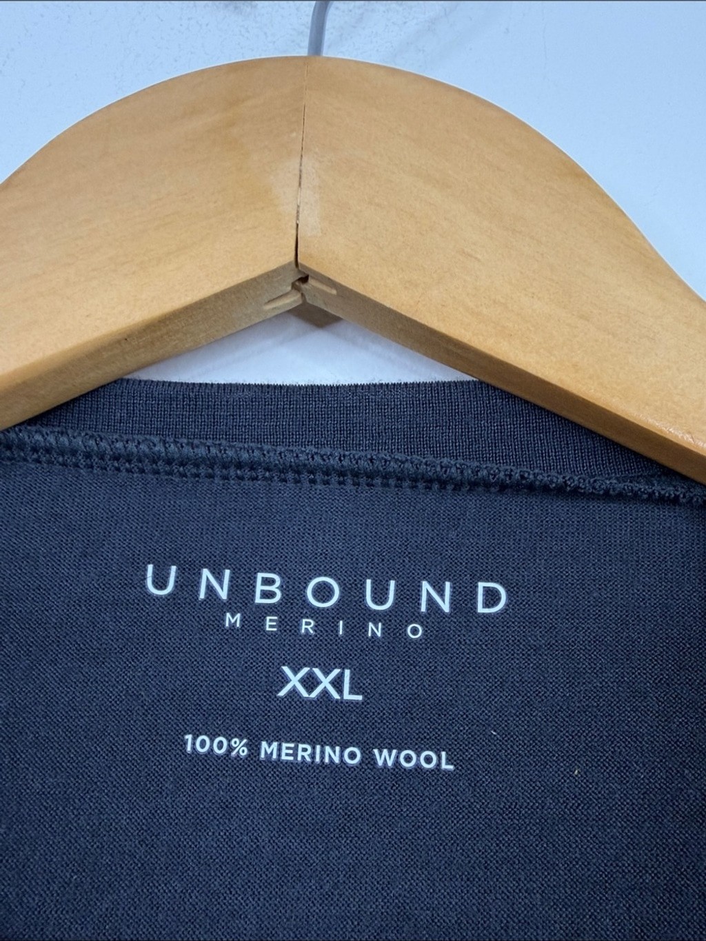 Unbound Merino Shirt Mens XXL Dark Gray Merino Wool Jersey Long Sleeve Crew gallery