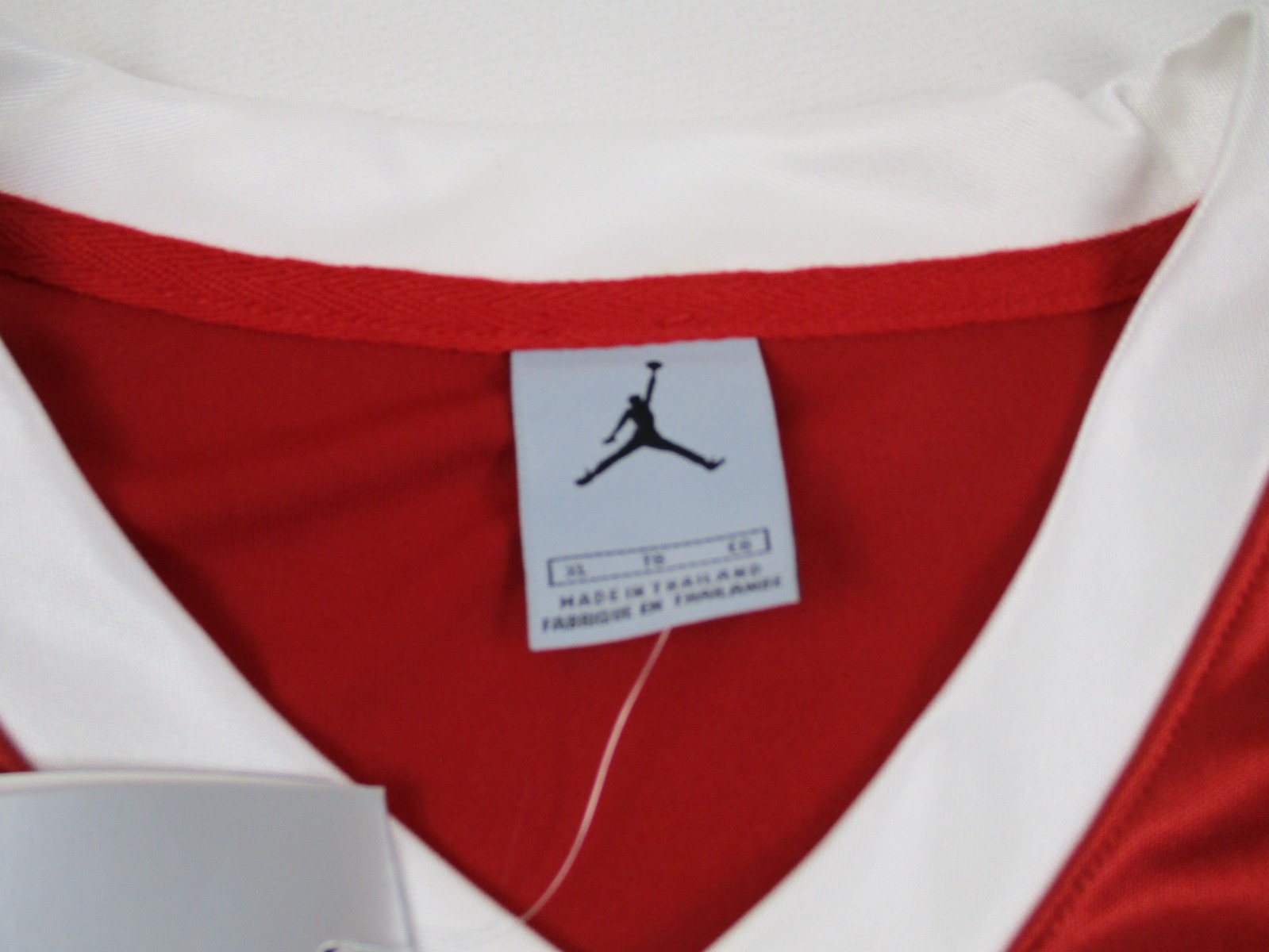 Vintage Air Jordan Shirt Mens XL Red Athletic Tank Top Y2K Baggy Satin Silky gallery