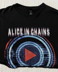 Alice In Chains Played Here 2-Sided Tour Shirt MD 19” X 14” Cropped Cut Shirt