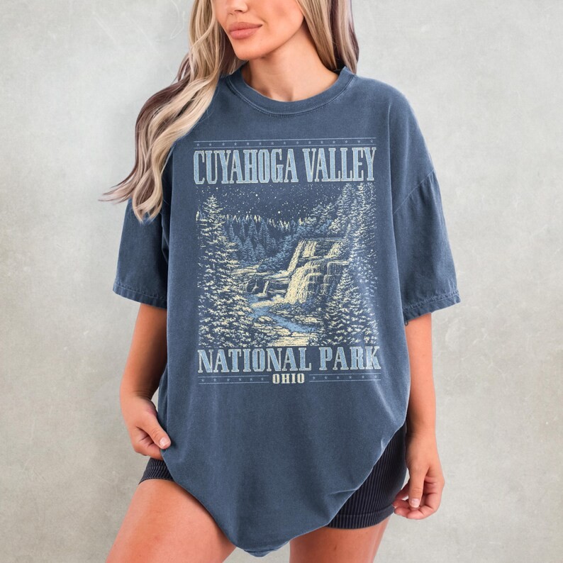 Cuyahoga National Park Comfort Tee Ohio Hiking Outdoors gallery