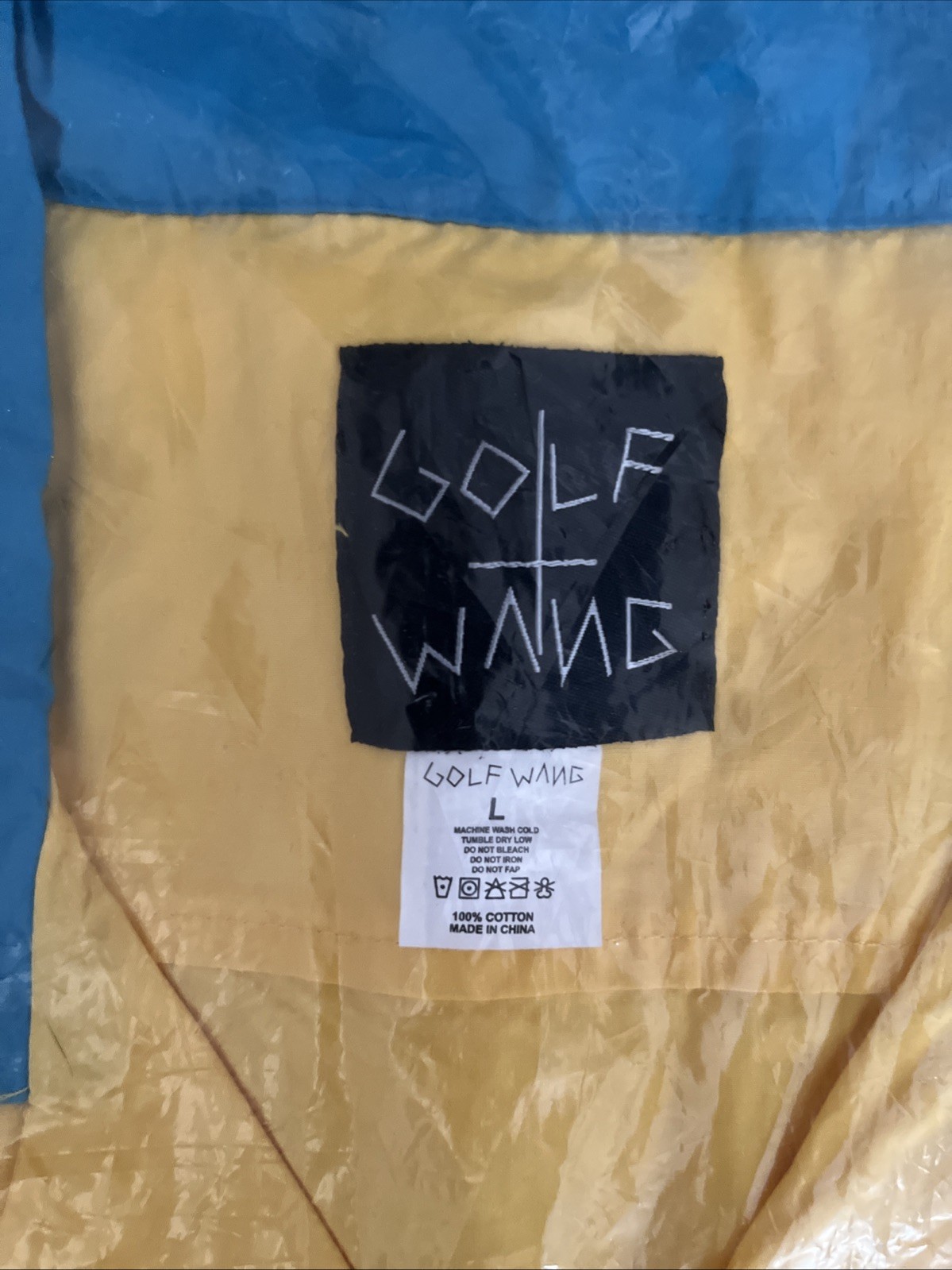 Super Rare Golf Wang Flog Gnaw Motors Shirt Yellow SZ LG - Brand New gallery
