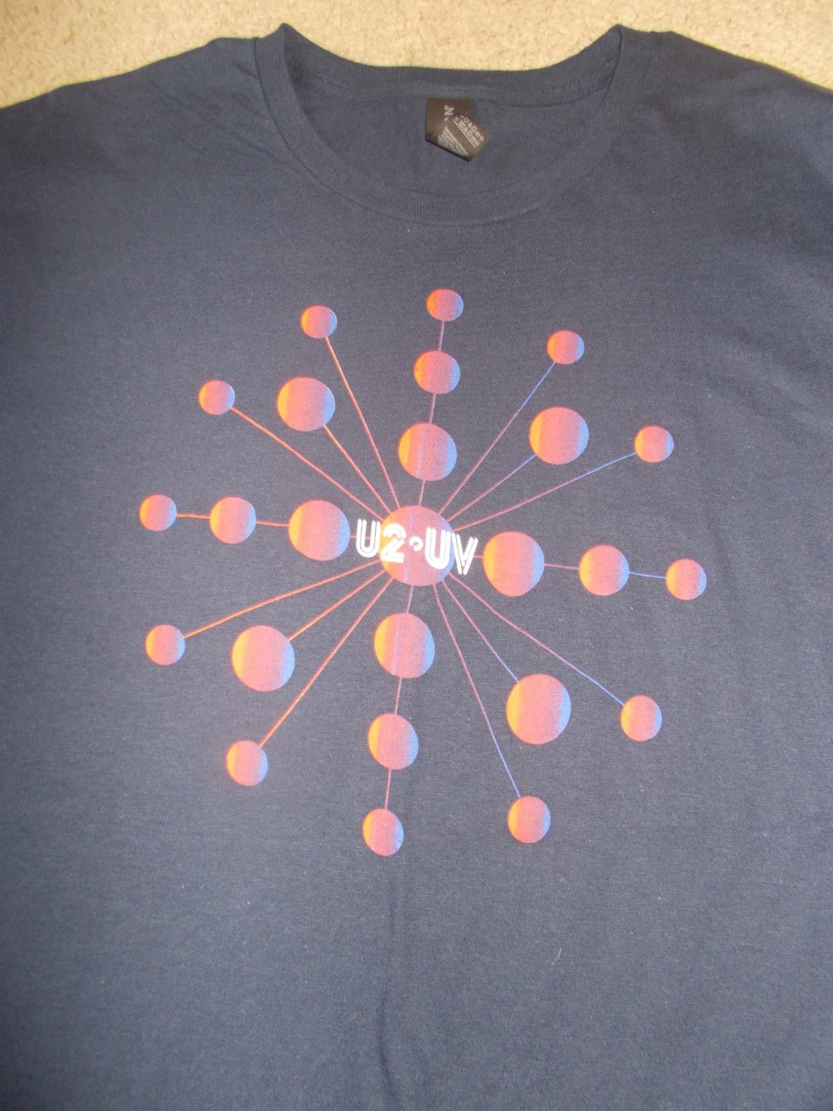 U2 ORIGINAL LAS VEGAS SPHERE U2 UV MEN’S CONCERT T-SHIRT USED SIZE (L) 2023