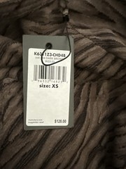 John Varvatos Abstract Tiger Print Pocket T Shirt Dark Brown XS NWT MSRP $128