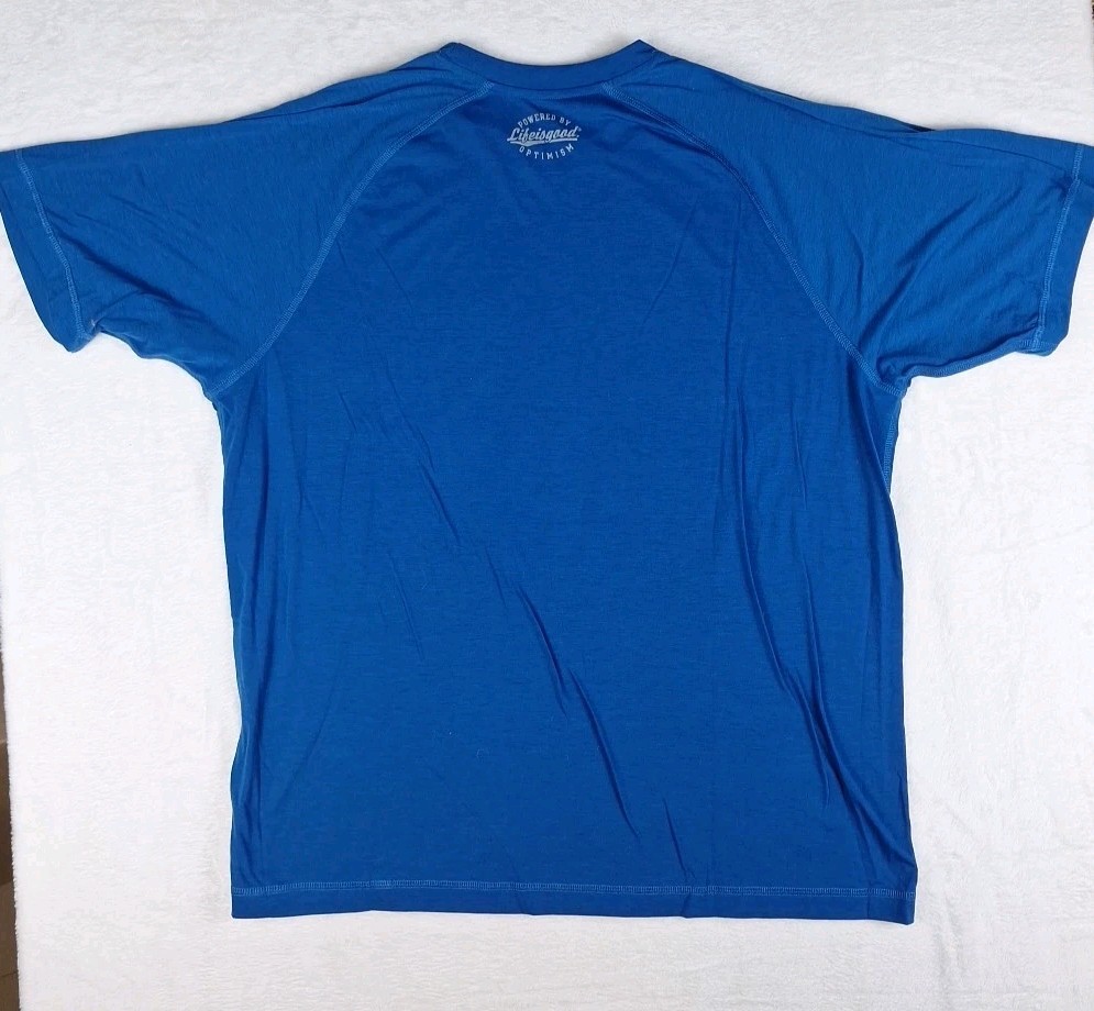 Life Is Good Good Move Mens XL Semi Fitted Blue T Shirt Triathlon Triathlete gallery