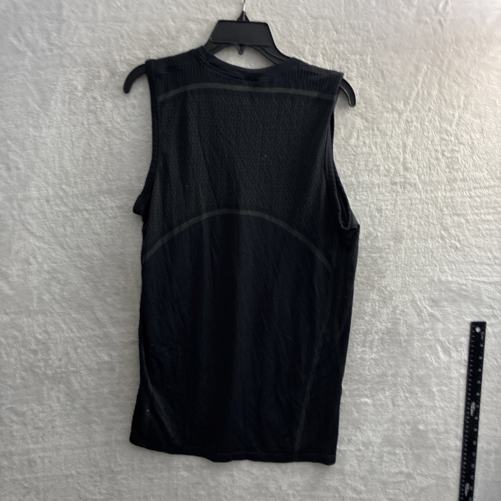 Gymshark Mens Tank Top T Shirt Black Graphic Large Nylon Blend Crew Neck gallery