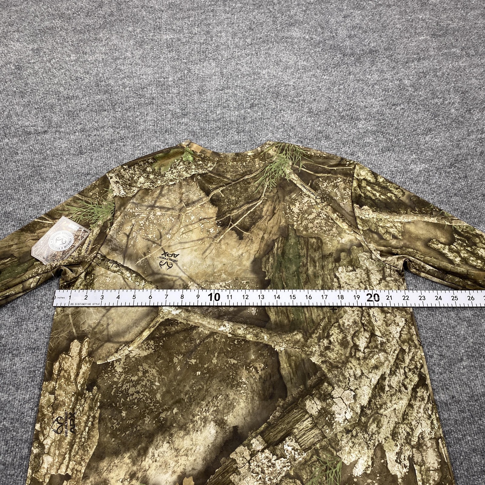 Realtree Shirt Mens Large Brown Camouflage Long Sleeve Crew Neck Tagless APX gallery