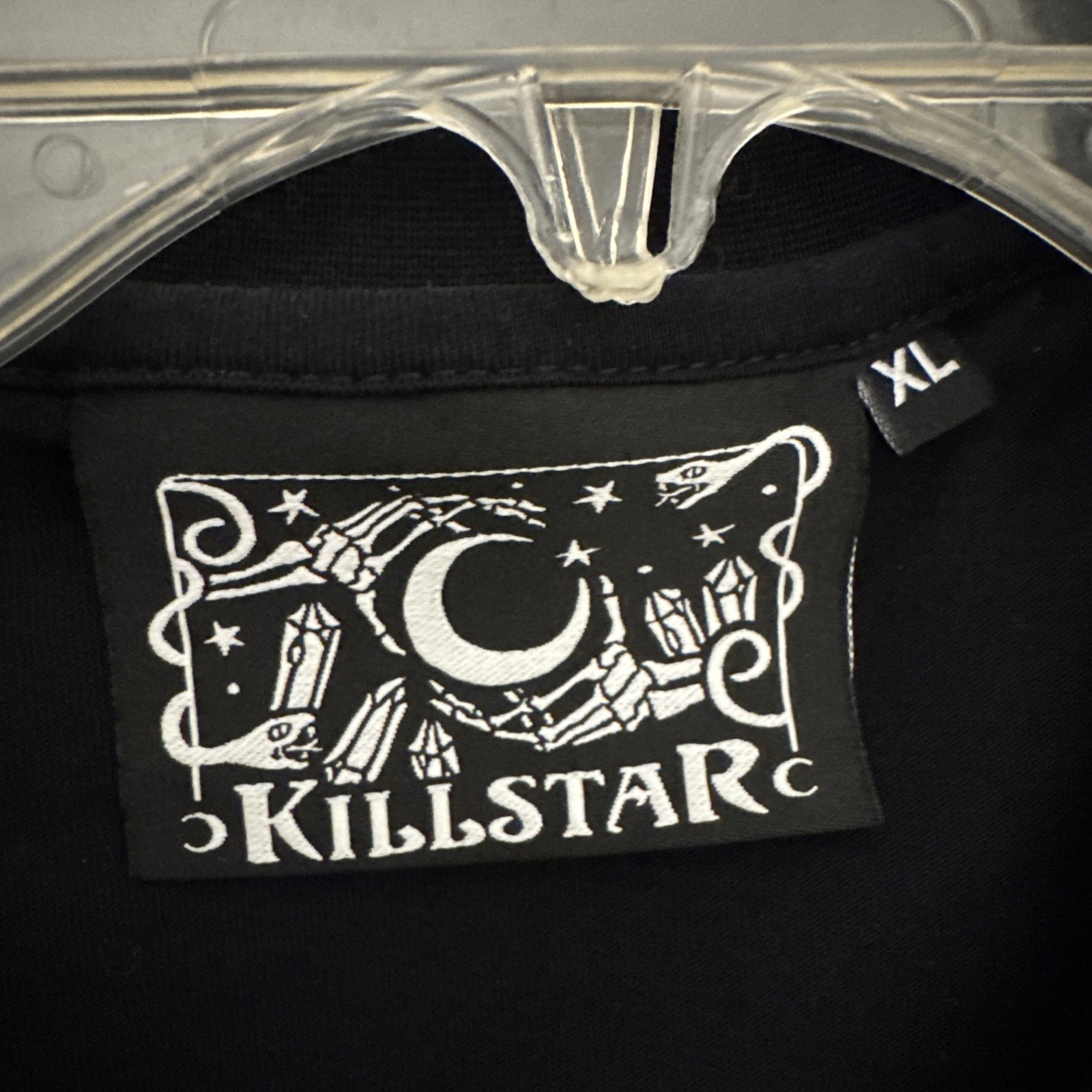 KILLSTAR Fly High Skull Bat RARE Mens XL Black Shirt Goth Metal Occult Wicca NEW gallery
