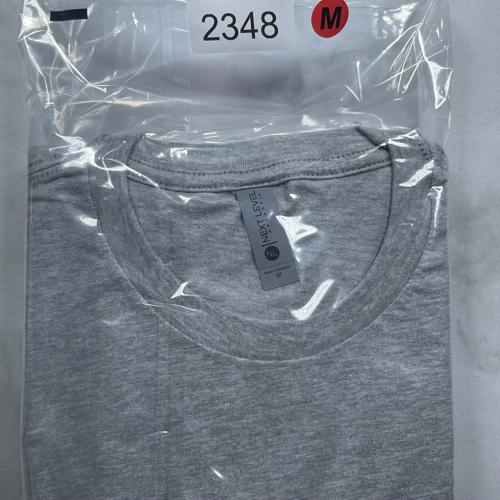 Lot of 3 Next Level Unisex Premium Gray TShirts Plain Super Soft US Size M gallery