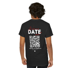 Funny Wanna Date Me QR Code Shirt Personalized Party Drinking Tee