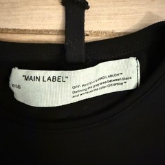 Off-White Virgil Abloh Tape Arrows Graphic T-Shirt Black Mens S Replica