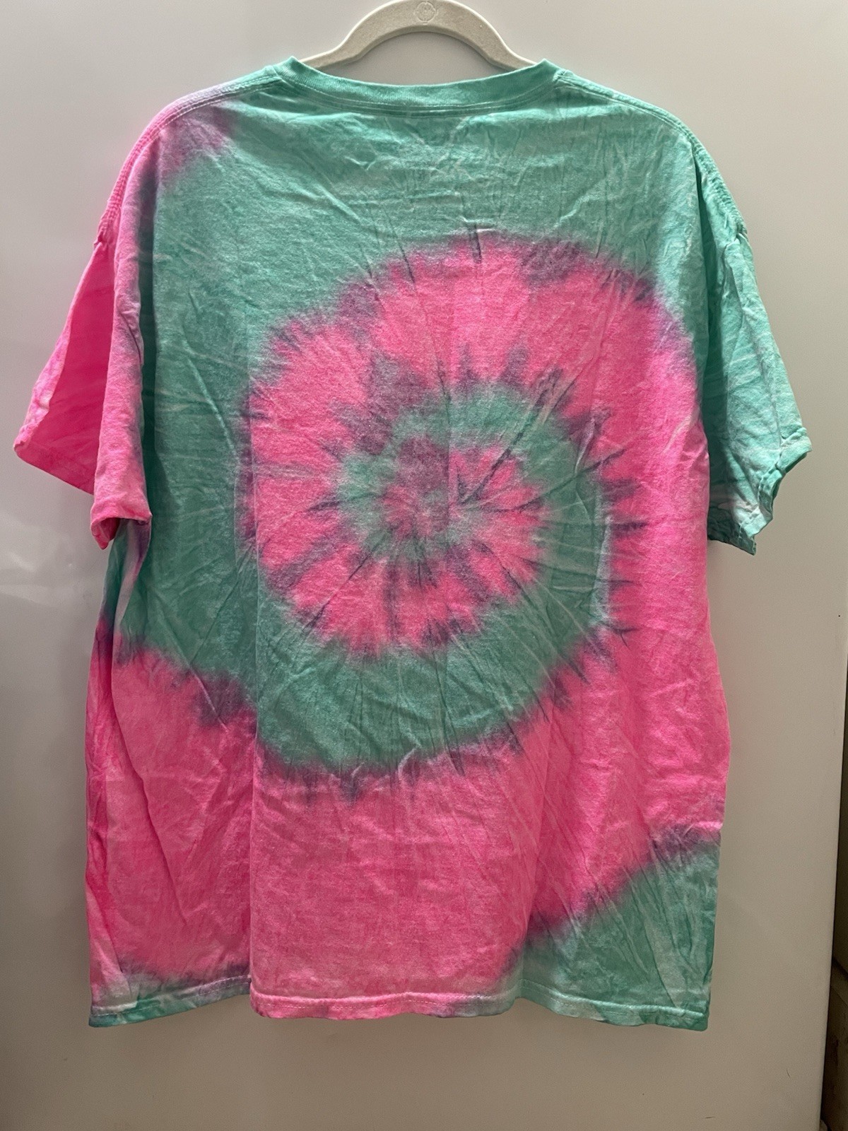 Spencer's Shirt Mens XL Multicolor Anime Weed Girl Tie Dye Graphic Tee 420 gallery