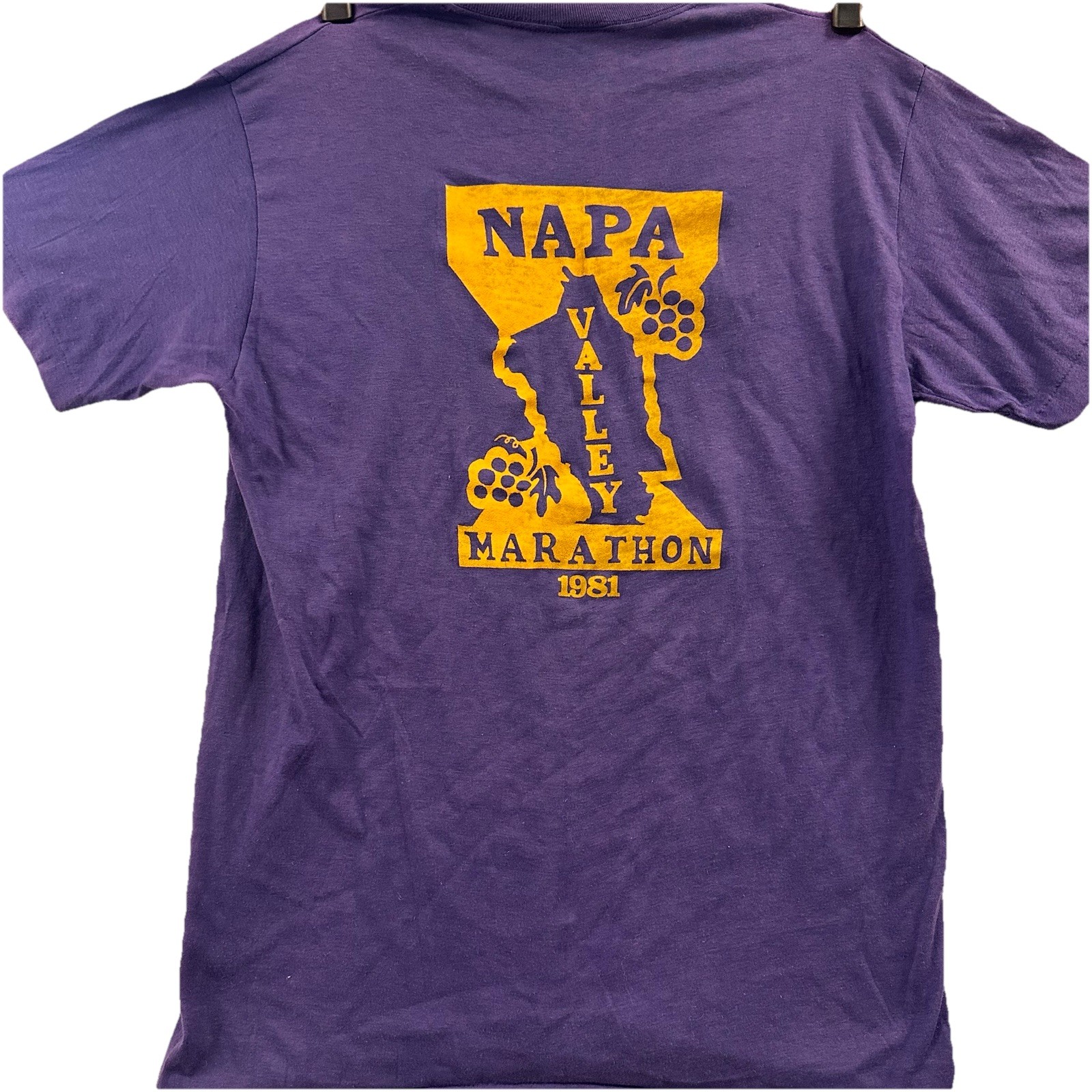 Napa Valley Marathon Shirt Mens Large 1981 Single Stitch Vintage 80S Tshirt