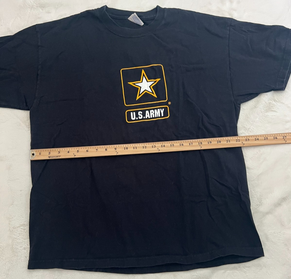 US Army T Shirt Mens XL Black Hanes Beefy-T An Army Of One Military Graphic Tee gallery