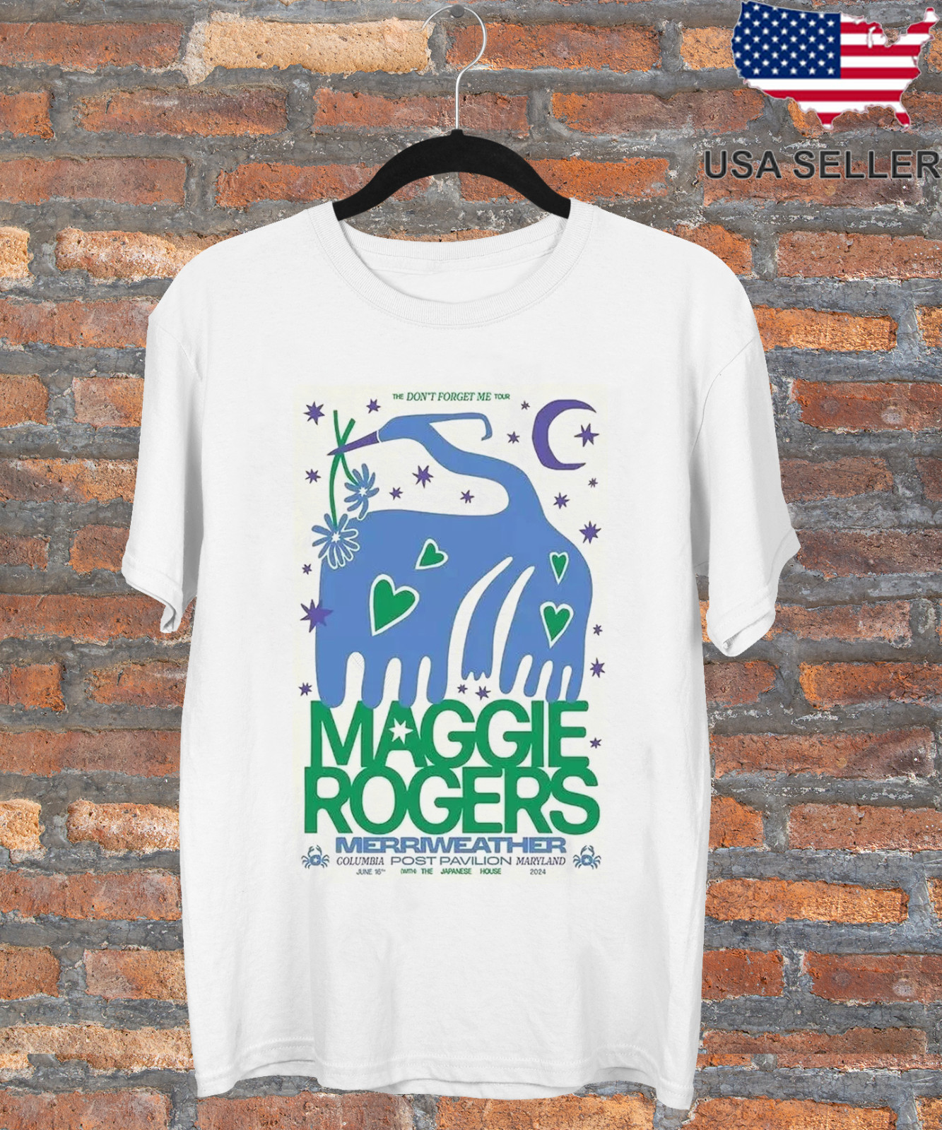 Maggie Rogers At Post Pavilion Don’t Forget Me TOur T Shirt Full Size S-5XL