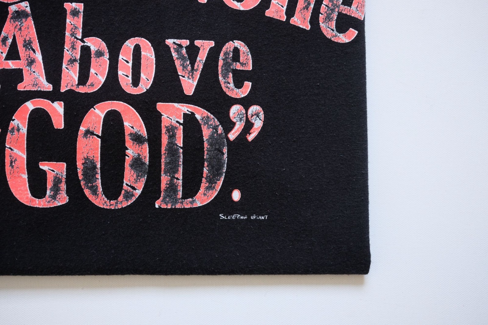 VTG Y2K 90s BIBLE LOVE NONE ABOVE GOD SHAKA GRAPHIC COTTON BLACK T SHIRT SZ XL gallery