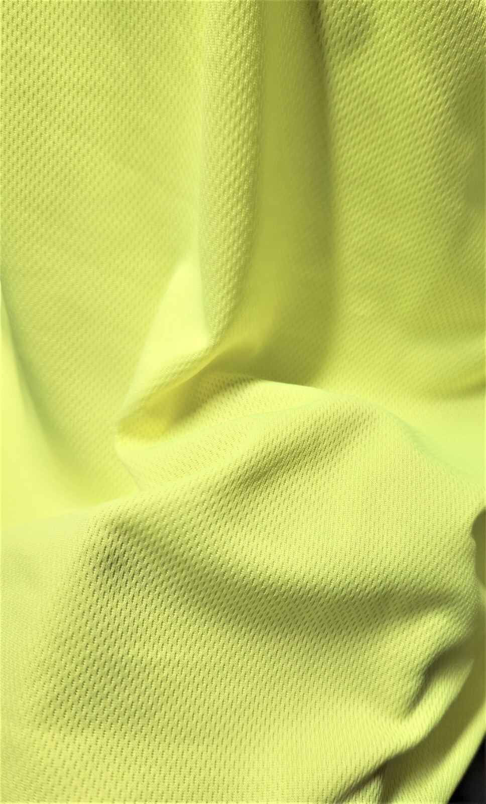 Neon Yellow or Orange Long Sleeve Hoodie Shirt, Polyester birdeye mesh gallery
