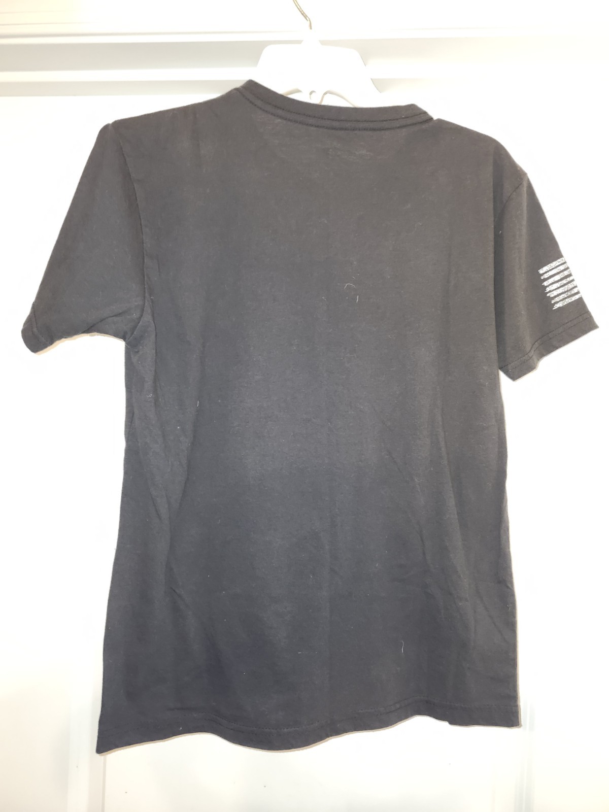 USA Flag Rothco Black Short Sleeve Cotton T-Shirt (Sz: Small) gallery