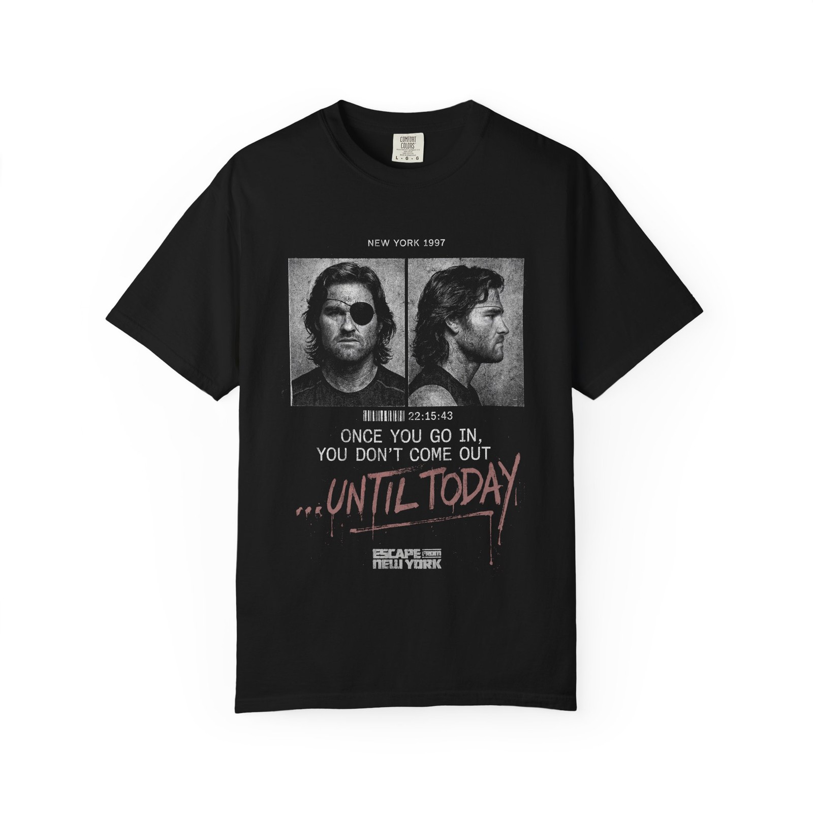 Escape From New York T-shirt, Snake Plissken Tee, Kurt Russell 80s Action Shirt gallery