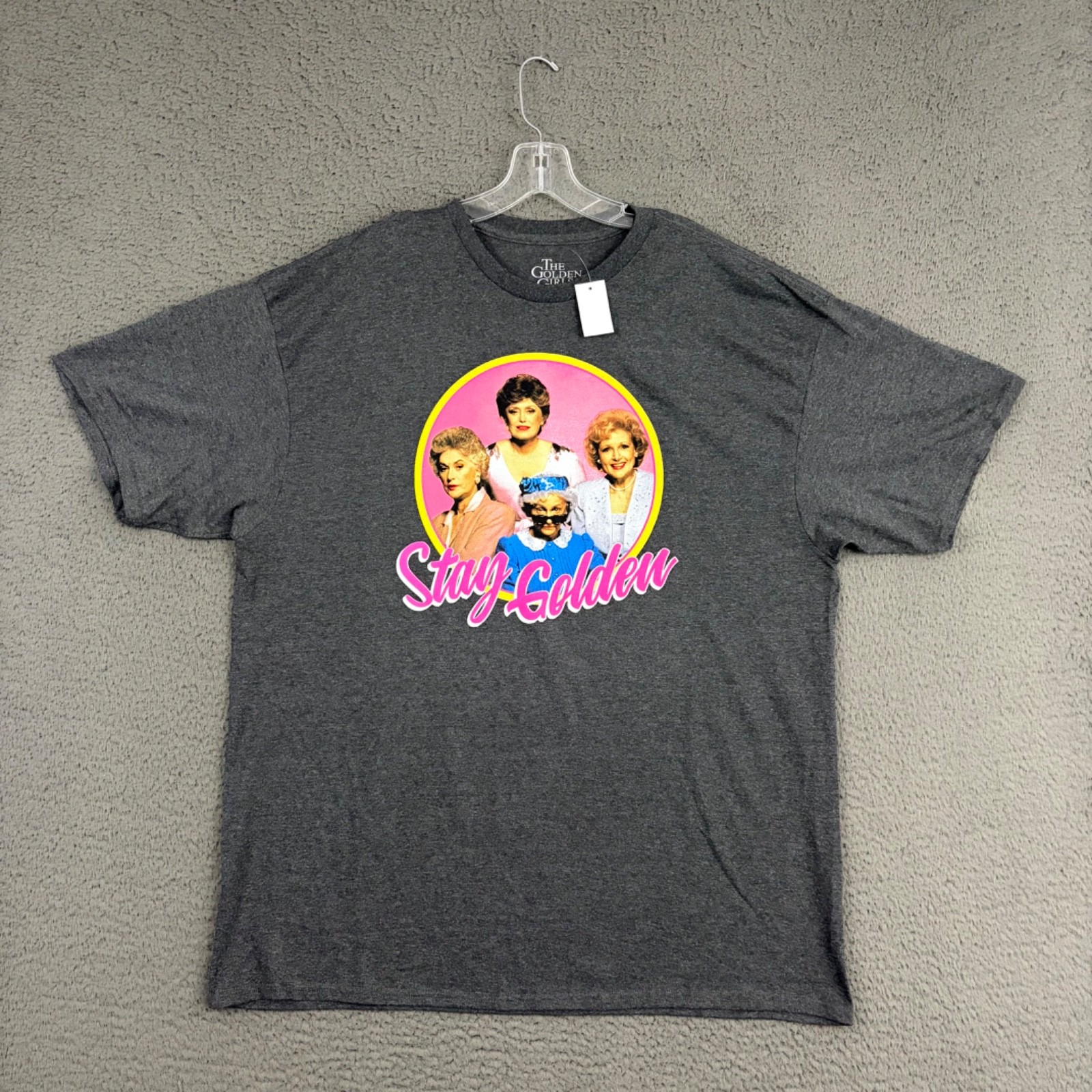 The Golden Girls T-Shirt Mens 2XL Gray Graphic Retro Cotton Casual Funny TV Show