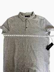 Marc Anthony Men’s Polo Shirt Gray Heather Short Sleeve Size XL
