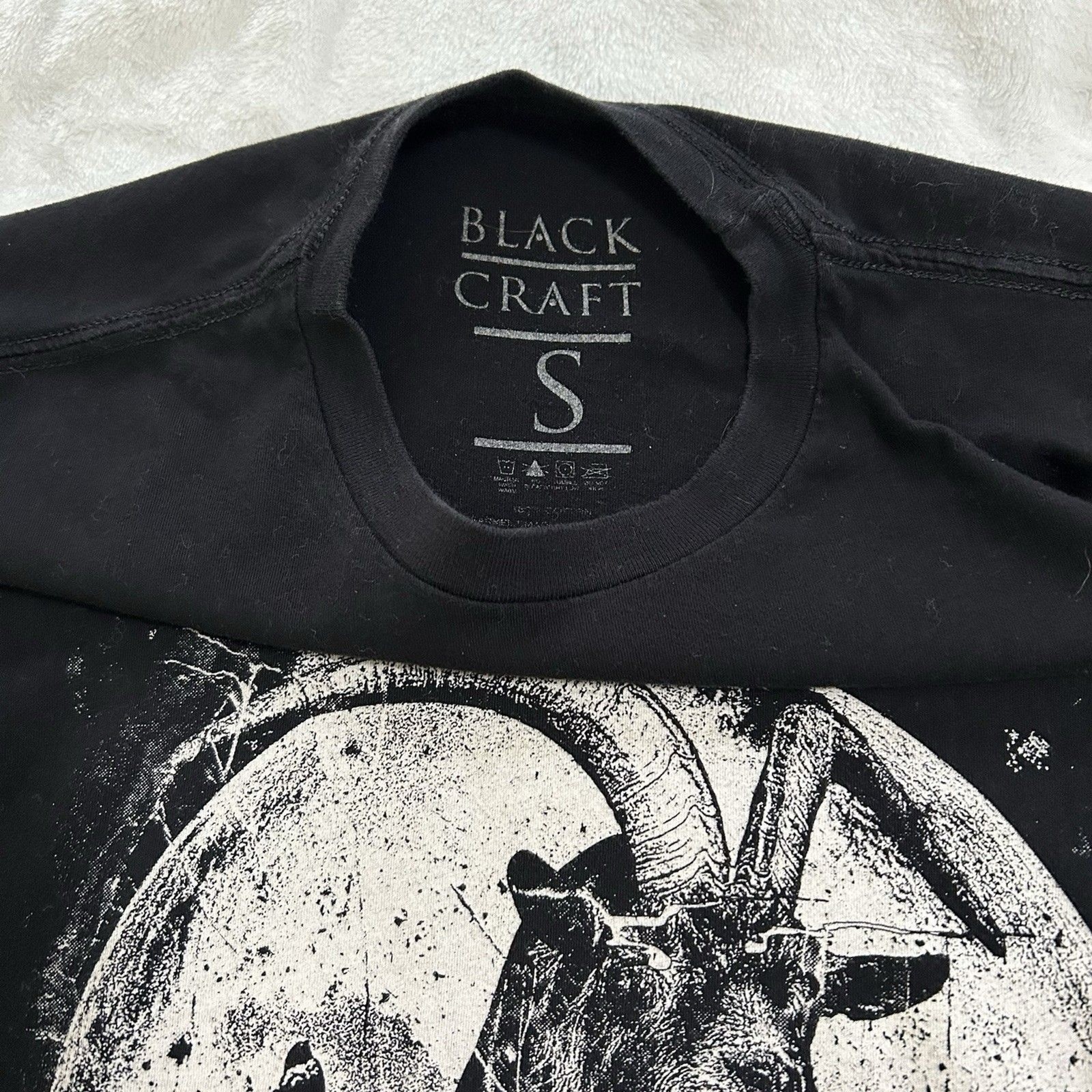 Black Craft Cult Goat Skulls Shirt Size Small gallery
