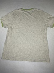 Express Heather Light Green W/Contrasting Trim T-Shirt Mens M SS Crew Neck