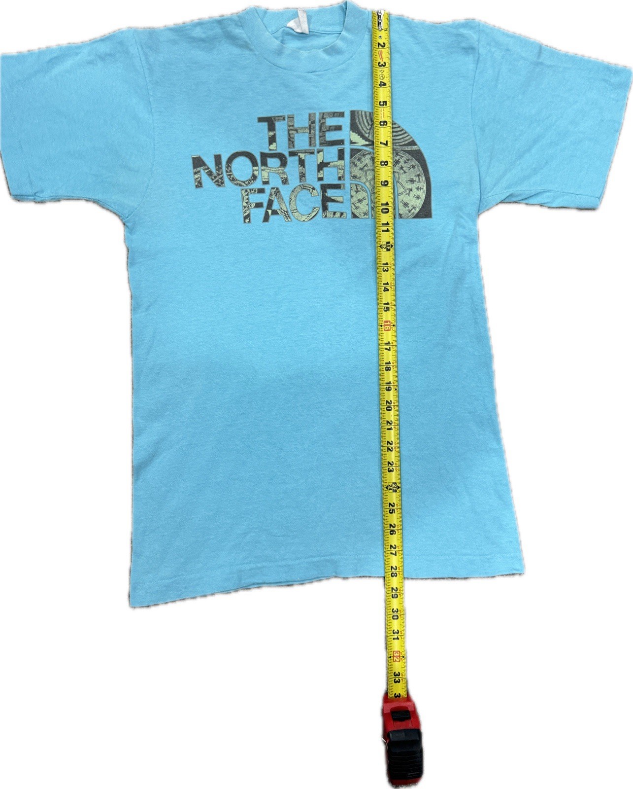 The North Face T Shirt Blue Logo Graphic Tee Adult Size (See Measurements) gallery