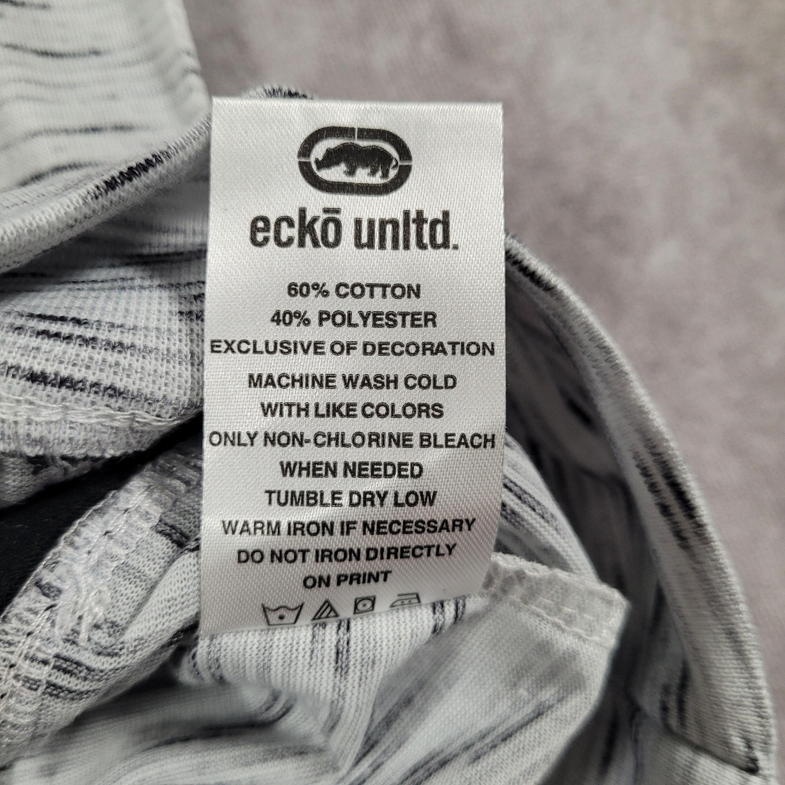 Ecko Unltd Hoodie Mens Medium White Space Dye Short Sleeve Pullover Shirt Street gallery