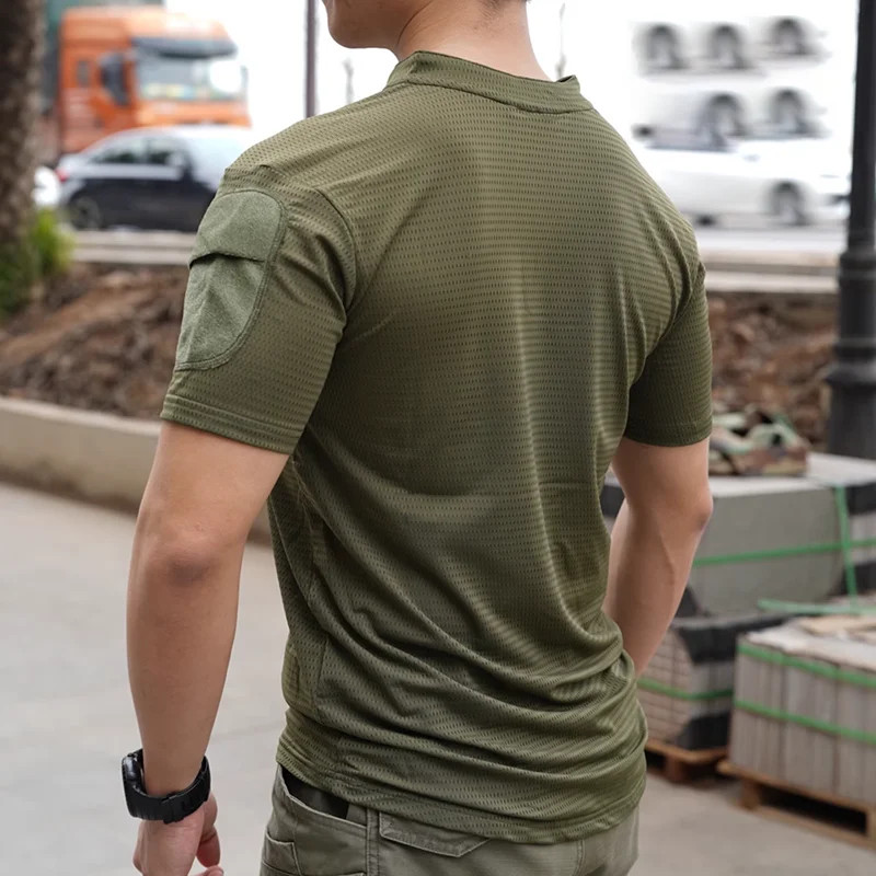 Quick Drying Combat T-shirt Top Outdoor Green RG High Elasticity T-shirt Short S gallery