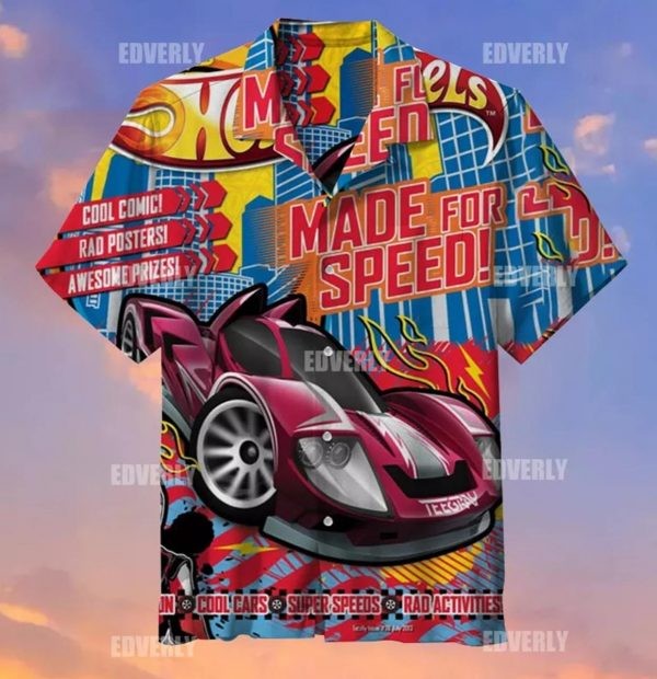 Hot Wheels Hawaiian Shirt V1
