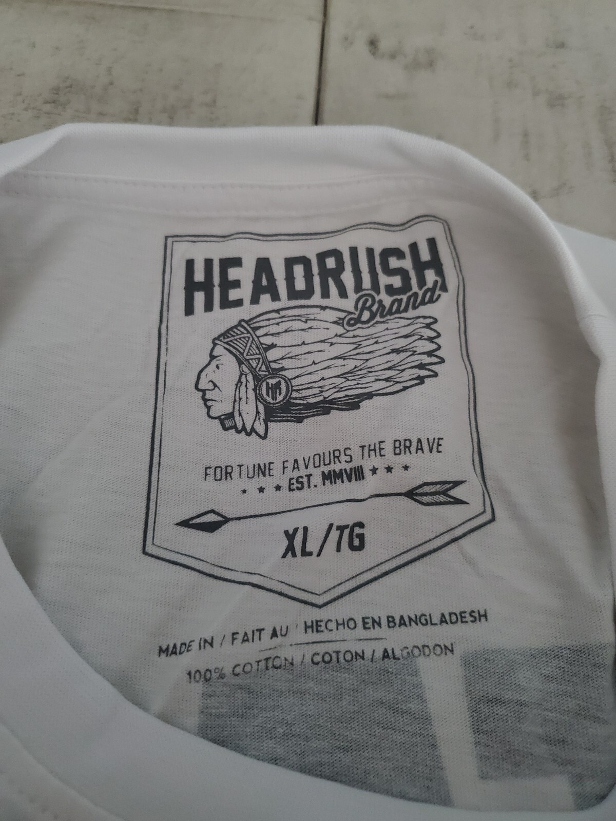 Mens Headrush XMMA The Future Of Fighting STAFF white T-Shirt SIZE XL gallery