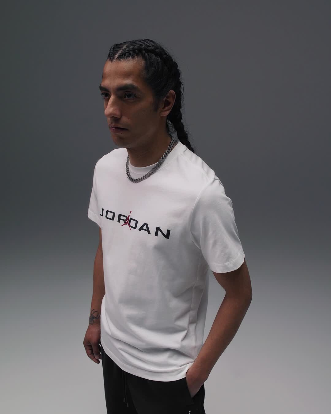 Nike Nike Jordan Air Men's T-shirt IB7353-101 White/Black US Size XS-3XL New gallery