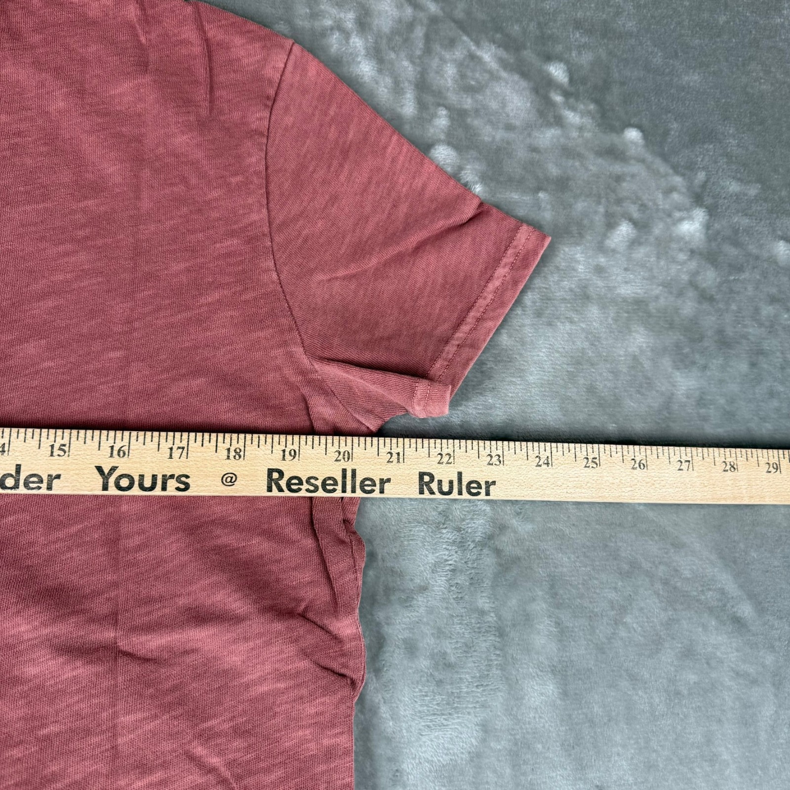 Marine Layer Vintage Heavy Slub Pocket Tee Mens Small Marsala Red Soft $54 NWT gallery