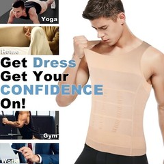 3 Pack Men Compression Shirts Slimming Body Shaper Vest Tummy Control Shapewear