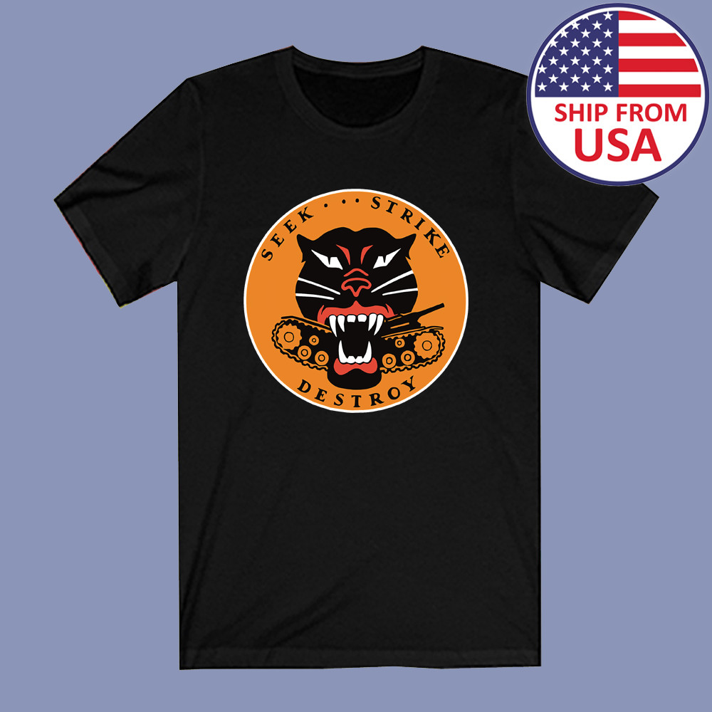 Tank Destroyer Panther Hellcat World War II Army Military Black T-Shirt gallery