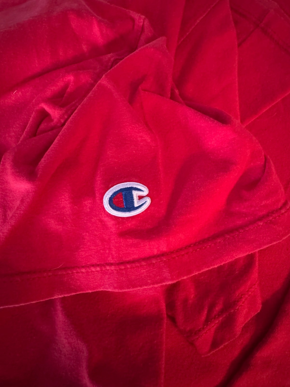 Champion T425 Men Crew Neck Short Sleeves T-Shirt Red Large gallery