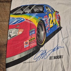Competitors View T-Shirt Mens Large White Jeff Gordon 24 NASCAR Racing Vintage