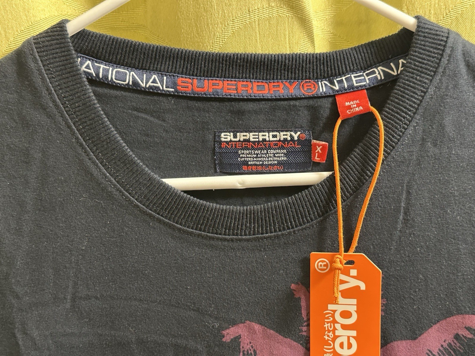 XL 2017 SUPERDRY LAX PALM Eclipse Blue 100% Cotton T-Shirt w/ Rainbow Colors NWT gallery