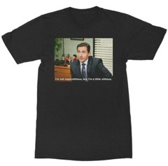The Office Men’s Michael Scott I am A Little Stitious Adult T-Shirt – NEW