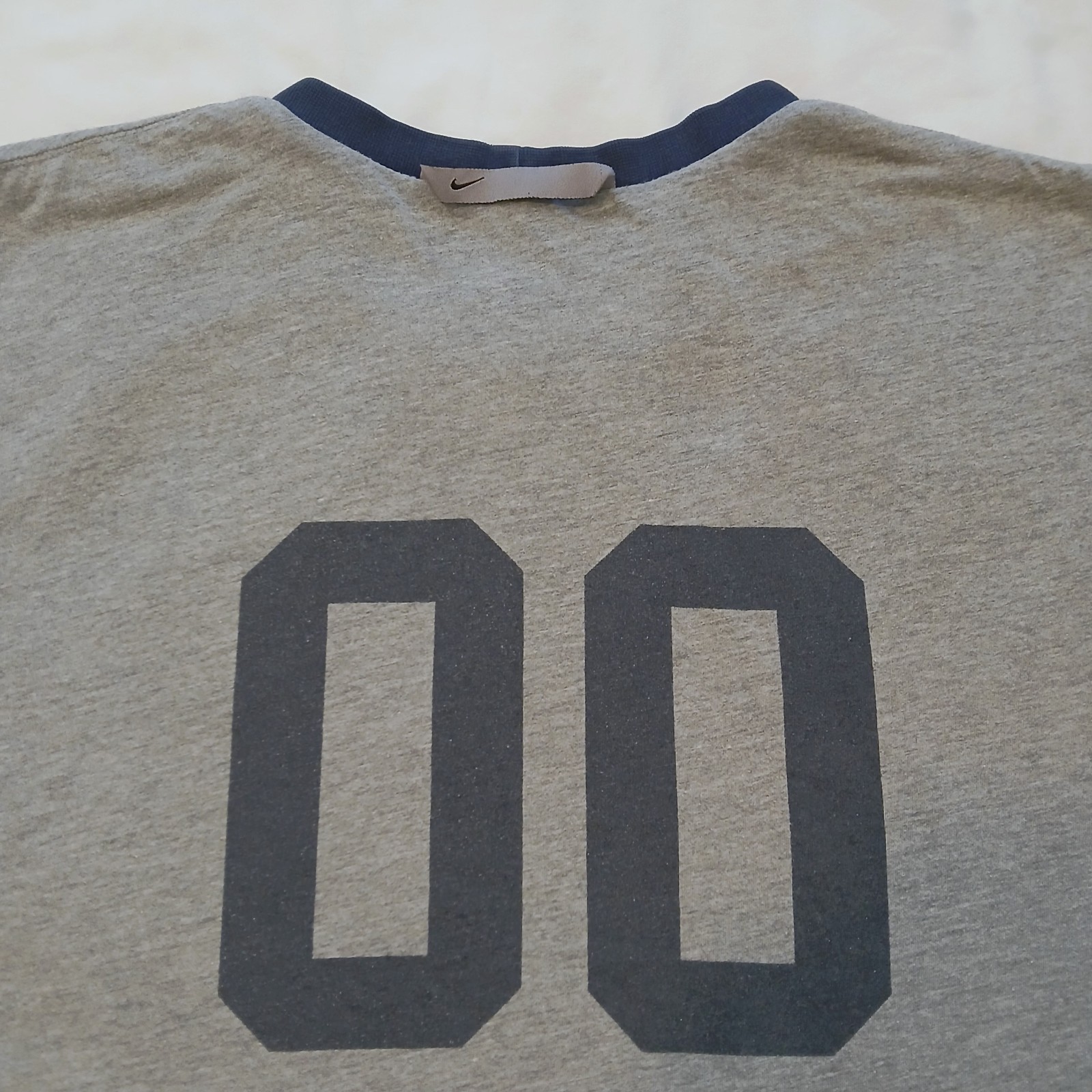 Vintage Nike Reversible Long Sleeve Shirt Mens Large Gray And Blue Heavyweight gallery