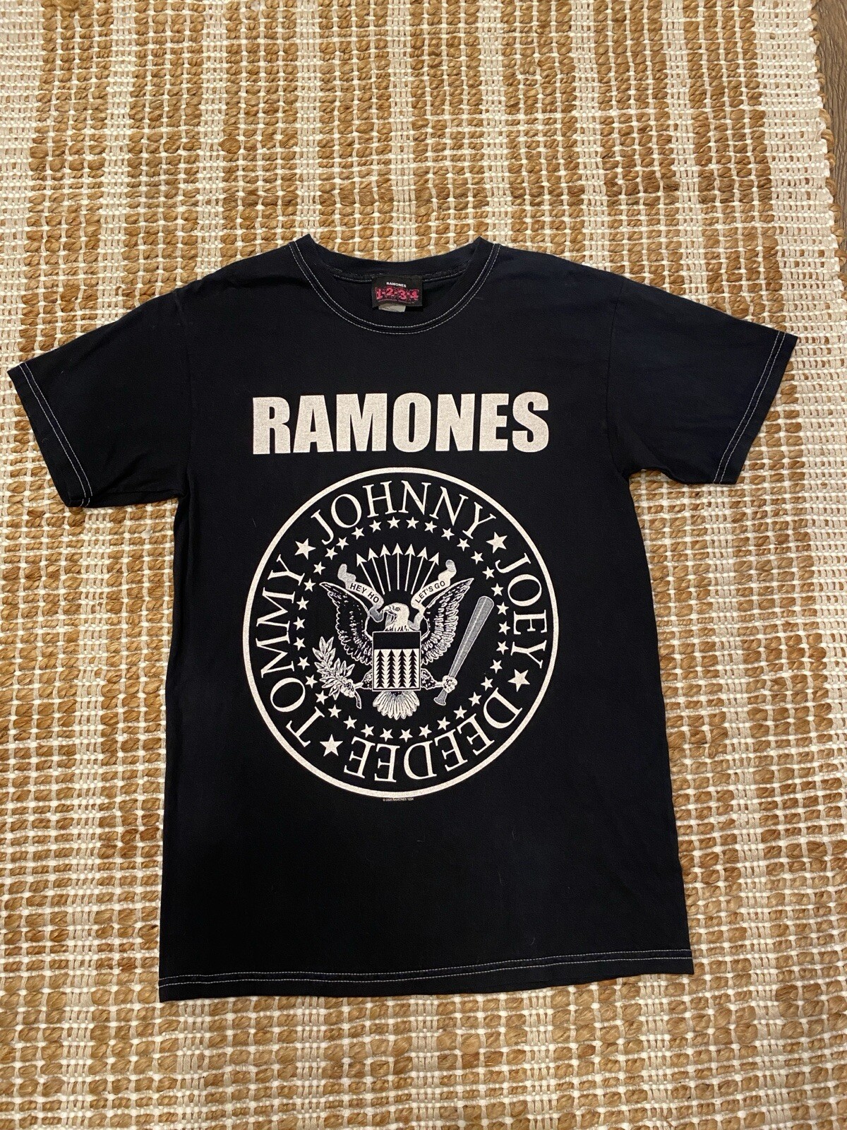 Vintage Ramones Shirt 2006 Black Graphic 1 2 3 4 Label Tee