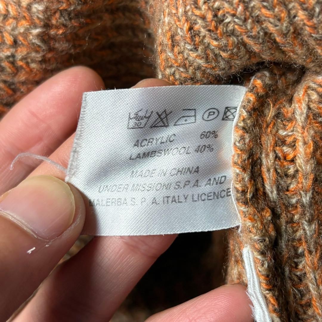 MISSONI SPORT Men Melange Wool Knit Sweater M size Luxury Elegant Unique design gallery
