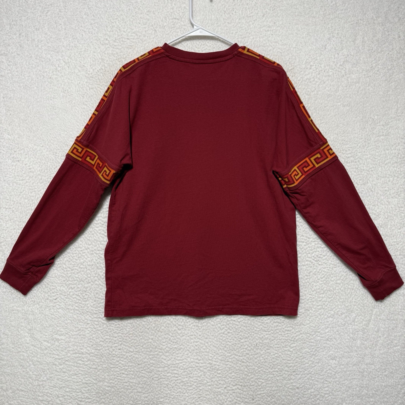 Urban Outfitters Drop Shoulder Ribbed Long Sleeve Red Tee Men’s Size M gallery