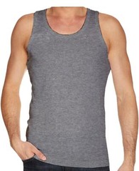 6 Pack Mens Vests 100% Cotton Plain Tank Gym Sports Summer Training Tops S-2XL
