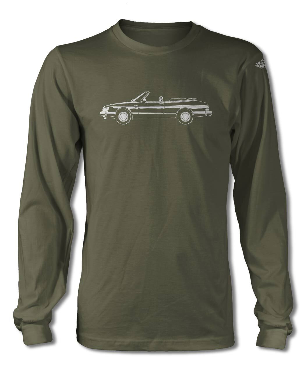 Saab 900 Turbo Convertible T-Shirt - Long Sleeves - Side View gallery