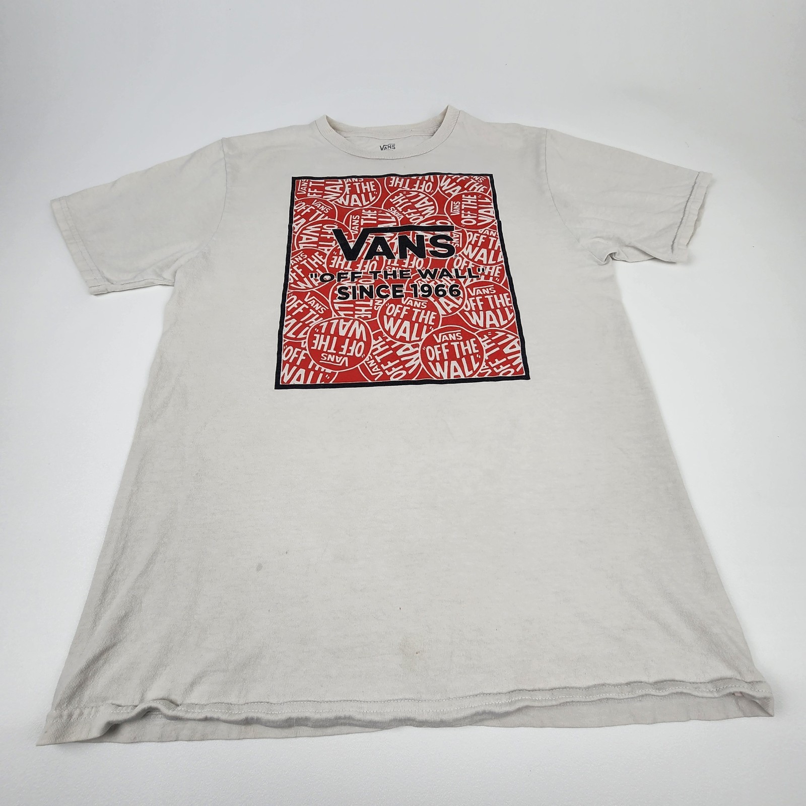 Vans Off The Wall Since 1966 Logo Graphic T Shirt White Large Skate gallery