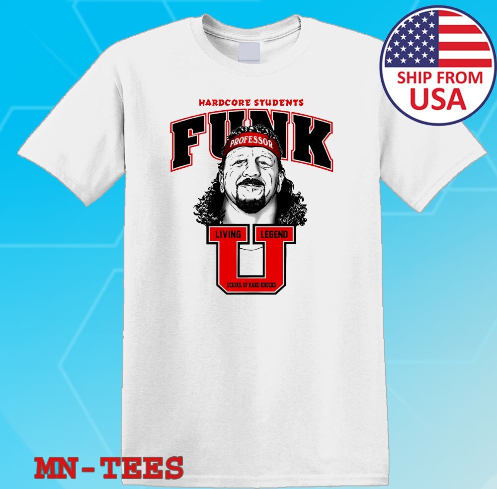 Terry Funk Oldschool Wrestling Tribute White Size S-5XL
