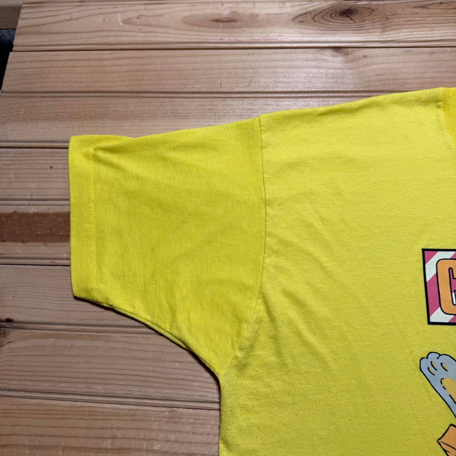 Vintage 80s 1989 Caution Bunny Wide Mood Swings Cartoon Funny Shirt USA Size XL gallery
