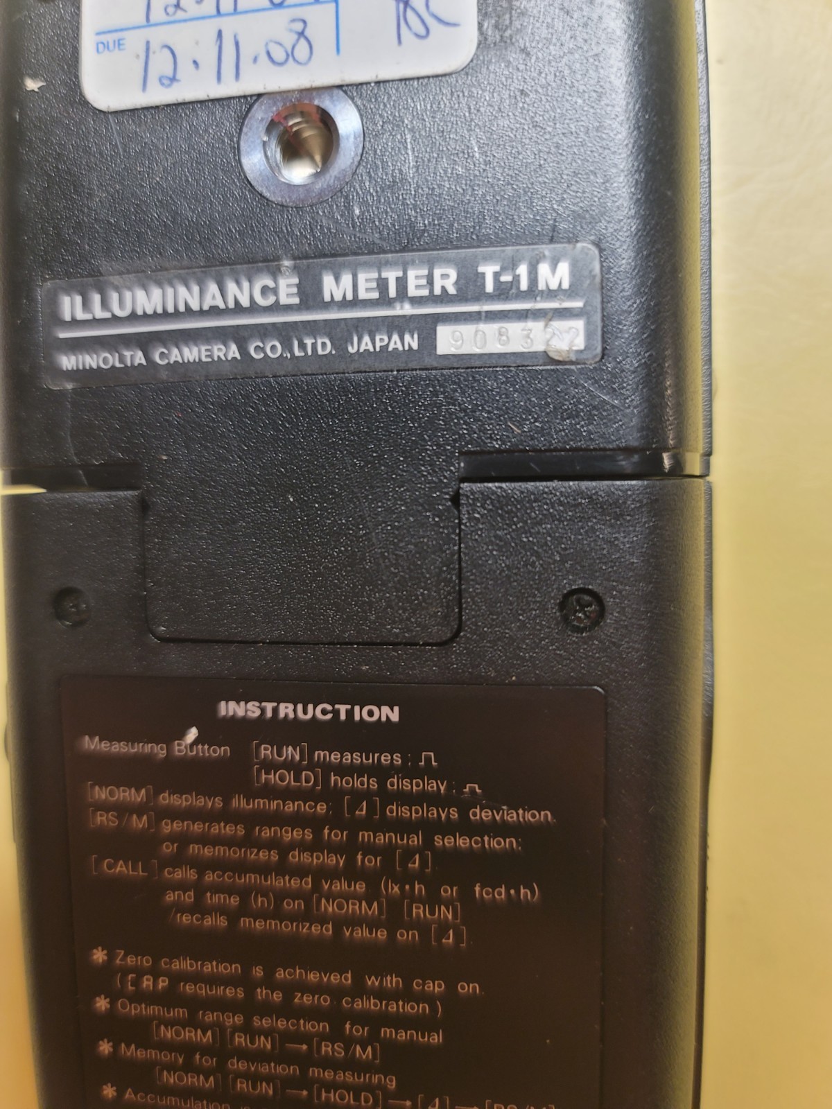 Minolta Illuminance Meter T-1M with Case, strap, tested