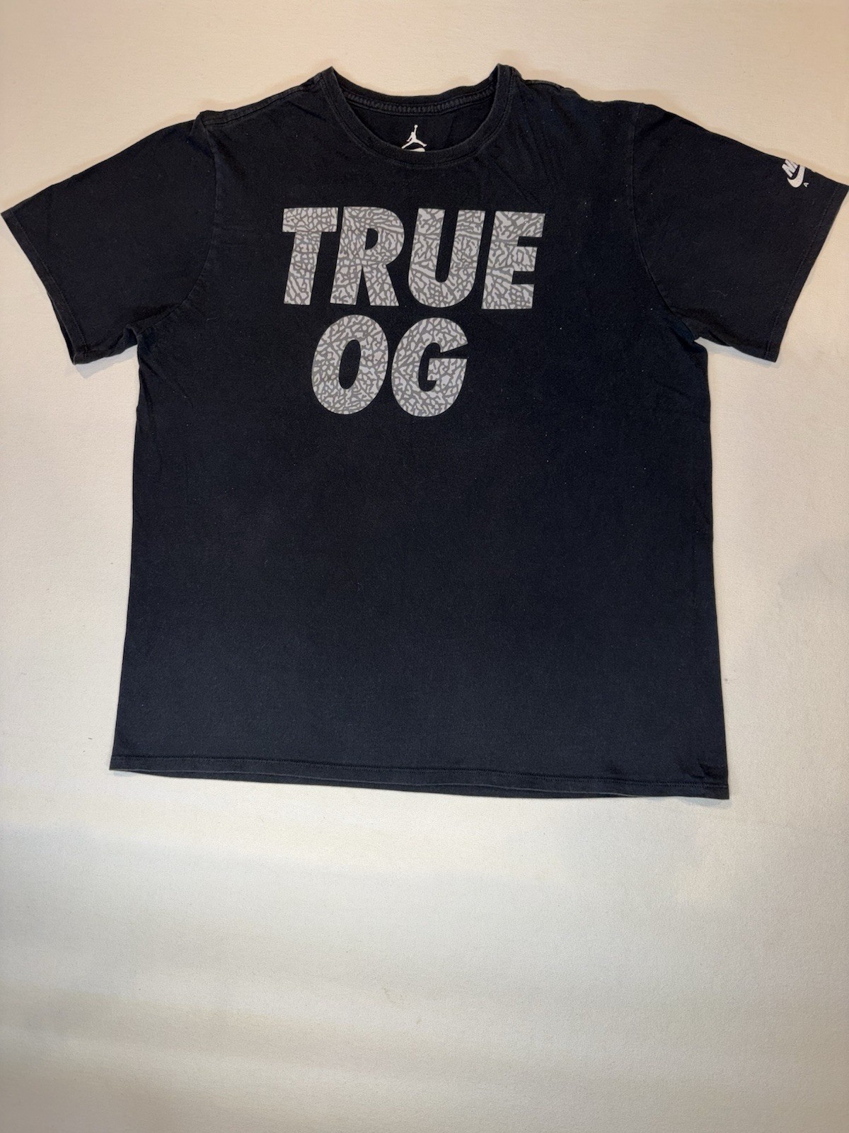 Nike Air Jordan Men's Short Sleeve T-Shirt True OG Black Size XL gallery